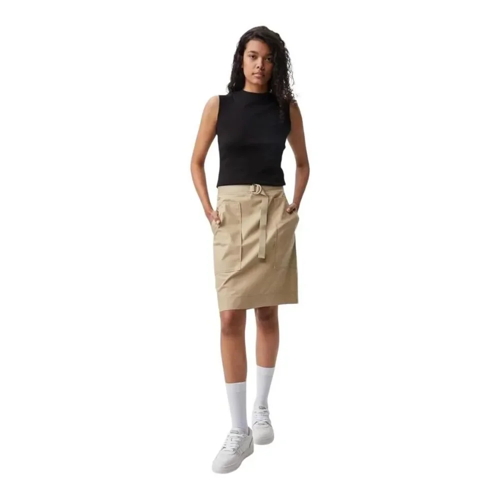 Lacoste Women's Tan and Cream Skirt